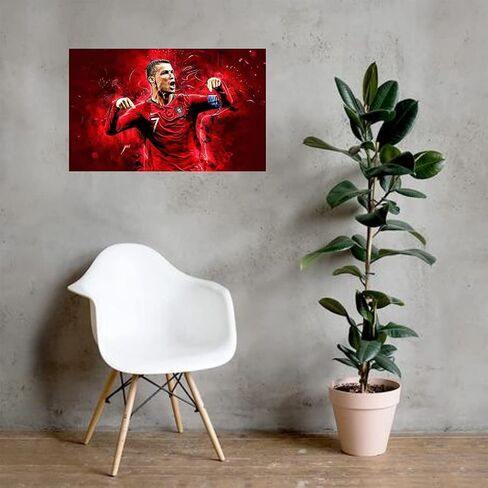 Cristiano Ronaldo Posters For Walls Bedroom Hall Portugal Pop Quotes Real Madrid CR7 Jeventus Manchester - 12 x16 Inch- (Pack of 3, LAMINATED) in Saudi Arabia