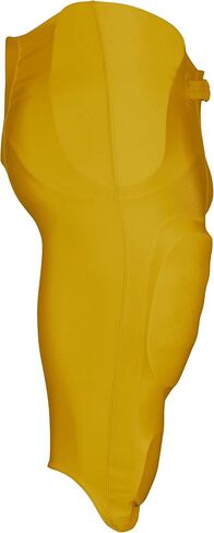 Champro Boys' Bootleg 2 Integrated Football Pants with Built-in Pads, Gold, Youth Medium in Saudi Arabia