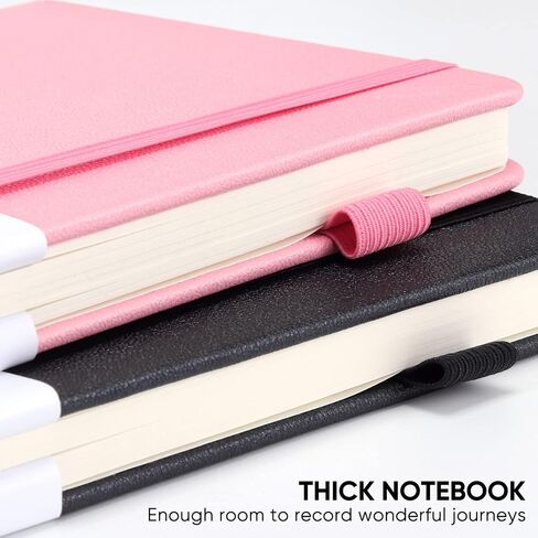 Lined Journal Notebooks with Pen Loop, Hardcover Notebook Journal for Work, 100Gsm Premium Thick Paper with Inner Pocket, Medium 5"x8.25", (Purple) in Saudi Arabia