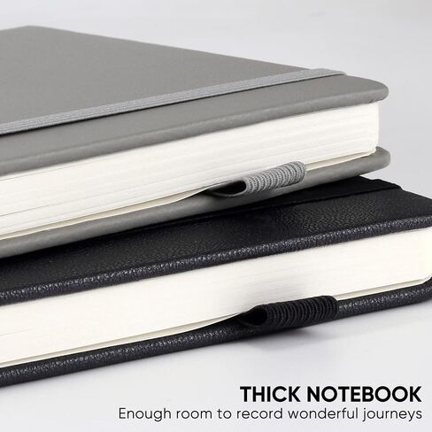 Lined Journal Notebooks with Pen Loop, Hardcover Notebook Journal for Work, 100Gsm Premium Thick Paper with Inner Pocket, Medium 5"x8.25", (Purple) in Saudi Arabia