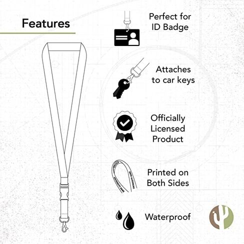 Desert Cactus Tampa Bay Lightning NHL National Hockey League Car Keys ID Badge Holder Lanyard Keychain Detachable Breakaway Snap Buckle (Lanyard 1 - Blue) in Saudi Arabia