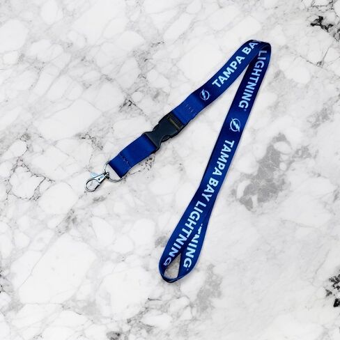 Desert Cactus Tampa Bay Lightning NHL National Hockey League Car Keys ID Badge Holder Lanyard Keychain Detachable Breakaway Snap Buckle (Lanyard 1 - Blue) in Saudi Arabia