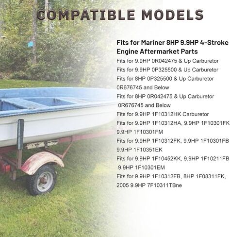 مجموعة مكربن ​​القارب 3303-895110T01 مناسبة لأجزاء ما بعد البيع لمحرك مارينر 8HP 9.9HP رباعي الأشواط، استبدل OE 3303-895110T01 3303-895110T11 in Saudi Arabia