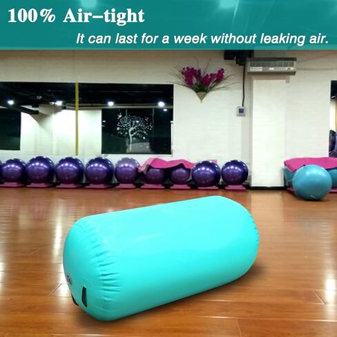 Air Barrel Back Roller Inflatable Tumbling Mat with Electric Pump,Tumble Track Gymnastic Equipment Exercise Mats for Home Use,Gym Training,Cheer leading,Yoga… in Kuwait