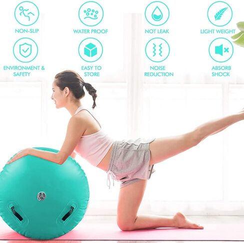 Air Barrel Back Roller Inflatable Tumbling Mat with Electric Pump,Tumble Track Gymnastic Equipment Exercise Mats for Home Use,Gym Training,Cheer leading,Yoga… in Kuwait