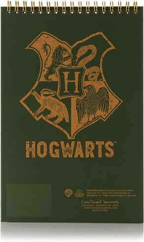 CON*QUEST Conquest Journals Harry Potter Herbology Top-Spiral Steno Notepad، 6''x9''، لوحة خلفية متينة مغلفة بلوح الكتب، 50 ورقة صفحة قائمة مبطنة، 60 رطل. ورق، مرخص رسميًا in Saudi Arabia