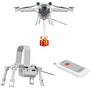 LICHIFIT Drone Airdrop System Universal for DJI Mini 3 Pro/Mini 3 Drone Payload Release Thrower Transport Delivery Release Dropping Device