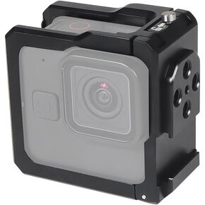 Cage Protective Frame for Gopro Hero 11 Black Mini, Aluminum Alloy, 1/4 Inch Extension Hole, Action Camera Cage Shell with Camera Battery Cover for Gopro Hero 11 Black Mini Protective Accessory
