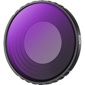 K&F Concept ND8 (3 Stop) Lens Filter for DJI Osmo Action 5 Pro/Osmo Action 4, 28 Multi-Coated Neutral Density Light Reduction Filter, Optical Glass/Aluminum Alloy Frame