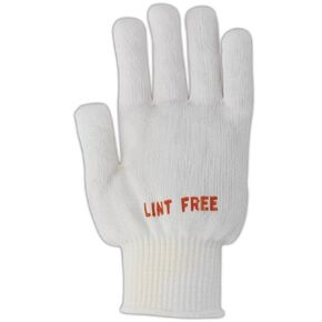 MAGID LB695C Medium Size Lint Free Nitrile Coated Knit, White, Ladies (Fits Medium) (Pack of 12)