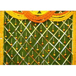 7x5ft Indian Wedding Photography Backdrop Haldi Ceremony Photo Backgrounds Traditional Hindu Festival Banner,Diwali, Pooja, Puja,Happy Holi, Party Decorations