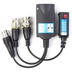 Mini CCTV BNC HD CVI/TVI/AHD/CVBS HD Active Video Balun Receiver Power Connector (1080P 400M) 5MP HD-CVI/TVI/AHD Video Balun Transmitter 1 Pair