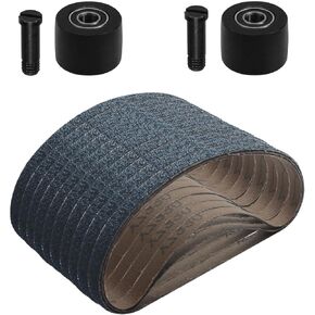 1/2 x 18 inch Sanding Belts and Sander Bearing,for Astro 3037 Air Belt Sander, Zirconia,10 Each of (40/60/80)