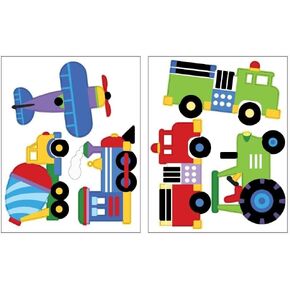 Wallies Wall Stickers, Multicolor