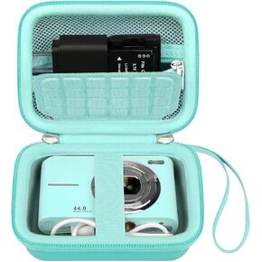 Canboc Digital Camera Case for CAMKORY/Qumcou/Lecran FHD 1080P Compact Portable Digital Camera, Point and Shoot Camera Bag, Zipper Mesh Pocket fit Cable, Batteries, Purple (Case Only) in Kuwait