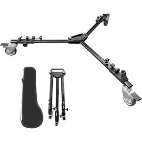 Julius Studio [2-Pack] Camera Tripod Dolly with Adjustable Wheels and Legs - Compatible with Various DSLRs & Camcorders, JSAG880