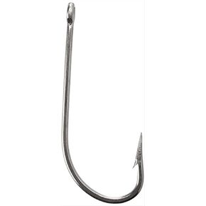 Mustad 34007 Classic O' Shaughnessy Stainless Steel Forged Hook (100-Pack), Size 4 (34007-SS-4-100)