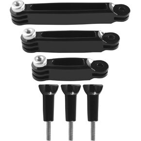 ECSiNG 1 Set 3-in-1 Extension Arm Mount Kit Compatible with SJCAM Compatible with Insta360 Action Cameras Portable Extension Arm Mount Rod Bracket Stand