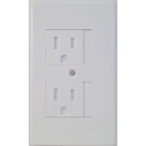 4 Pack Mommy's Helper Safe Plate Sliding Safety Outlet Cover 1 or 2 Screws (Std 4, White)
