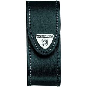Victorinox Leather Pouch for Swiss Army Pocket Knives, 3,5cm x 10cm, Red
