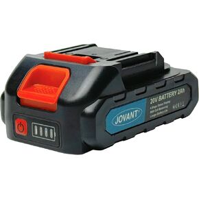 20V 2.0Ah Lithium Ion Battery, Replacement Battery with Cell Balancing Function Compatible Chainsaws, Drills, Nail Guns and Pruning Shears