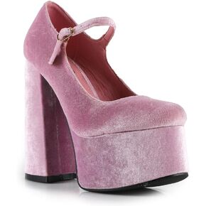 Velvet Jaco-01 Women's Platform Block Heel Mary Jane Pumps