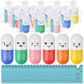 كرات الضغط من شابي - كرات الضغط المحفزة لتقدير الممرضات - كرات الضغط التحفيزية - كرات إسفنجية مع بطاقة شكر للممرضات - ألعاب إدارة الغضب هدية عيد الميلاد الطبية (12 مجموعة، قلب) in Kuwait