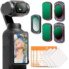 Magnetic Adjustable ND Filter Kit for DJI OSMO Pocket 3,Adjustable ND2-32, ND8, ND16, 1/4 Black Mist, CPL Polarizing Filters, Multi-Coated HD Optical Glass, Ultra Slim Aluminum Frame
