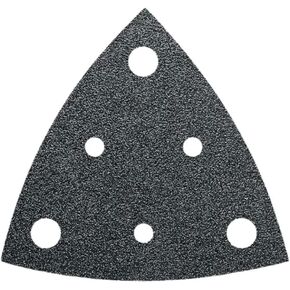 Fein Sanding Sheets with Hook and Loop Attachment for Universal Use on Almost All Materials - Perforated, 80 Grit, 3-1/8" Edge Length, 50-Pack - 63717110015