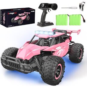 kolegend Remote Control Car 50+Min RC Cars Toys 1:12 Scale Monster Trucks 20KM/H Remote Control Monster Truck with LED Headlight and Rechargeable Battery Gifts for Boys 8-12,Green