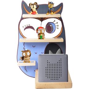 Owl Wooden Shelf for Tonie Box and Tonies, Music Box Shelf Wall Shelf Storage for Tonies Figurines Nursery Decoration Teen Children