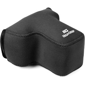 MegaGear Neoprene Camera Case for Fujifilm X-T50 (16-50mm)- Stylish and Protective Digital Photography Bag - Black