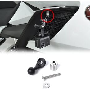 PANICAL Radiator Hole Camera Mounting Bracket Kit for Honda Gold Wing GL1800 F6B 2018-2023 Motorcycle Stainless Steel Gopro Accessories