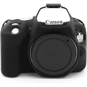 kinokoo Silicone Cover for Canon EOS 200D/Rebel SL2 Protective Case-White