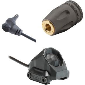 2 pc Combo Unity Tactical AXON™ SL Switch (Black) Remote Cable Port Tailcap (SF Tan) (Two [2] Part Assembly)