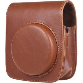 Andoer Weinlese PU-protection camera bag with Strap, for Fujifilm Instax Mini 90 instant film camera