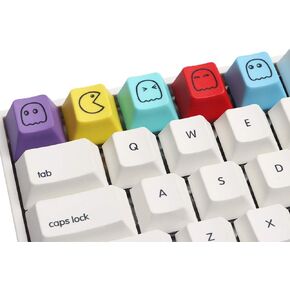 Psivika 5 Pcs PBT Keycaps SA/R2 Enter Row Height Suitable for MX Switch, Delicate Hand Engraved Resin Key Caps for Mechanical Keyboards