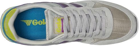 حذاء رياضي نسائي من Gola Daytona، رمادي فاتح/قفاز الثعلب/الكبريت، 7.5 in Kuwait