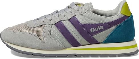 حذاء رياضي نسائي من Gola Daytona، رمادي فاتح/قفاز الثعلب/الكبريت، 7.5 in Kuwait