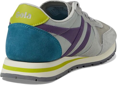 حذاء رياضي نسائي من Gola Daytona، رمادي فاتح/قفاز الثعلب/الكبريت، 7.5 in Kuwait