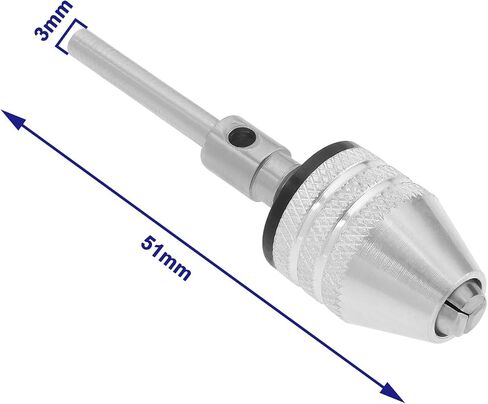 3mm Shaft Keyless Drill Chuck Electric Grinder Drill Chuck Drill Quick Change Adapter Drill Bit Converter Adapter Electric Grinder Accessoriees in Saudi Arabia