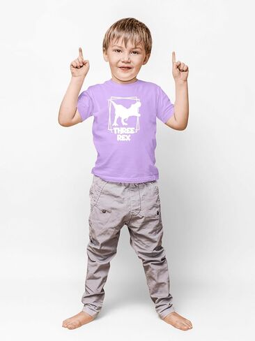 Three Rex - Toddler Clothes - 3 Years Old Birthday Tshirt Funny Outfit Cute Dinosaur Shirt in Saudi Arabia