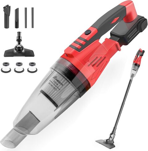 Vacuum Cleaner for Home for Milwaukee 18V Battery 48-11-1850, 30KPA 6in1 Cleaner for Home with Wall Bracket, Stick Vacuum Cleaner for Hard Floor Car Pet Hair Cleaning (NOT Included Battery) in Saudi Arabia