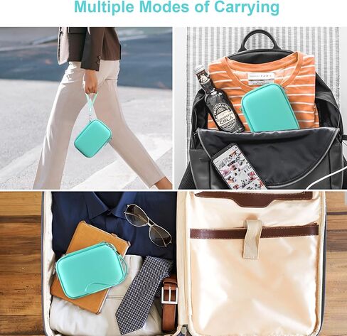 Canboc Digital Camera Case for CAMKORY/Qumcou/Lecran FHD 1080P Compact Portable Digital Camera, Point and Shoot Camera Bag, Zipper Mesh Pocket fit Cable, Batteries, Purple (Case Only) in Kuwait