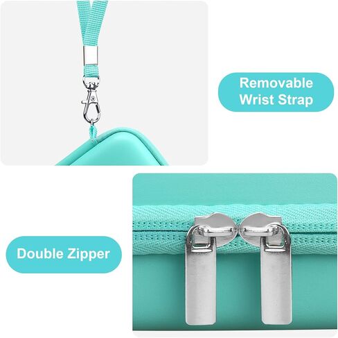 Canboc Digital Camera Case for CAMKORY/Qumcou/Lecran FHD 1080P Compact Portable Digital Camera, Point and Shoot Camera Bag, Zipper Mesh Pocket fit Cable, Batteries, Purple (Case Only) in Kuwait