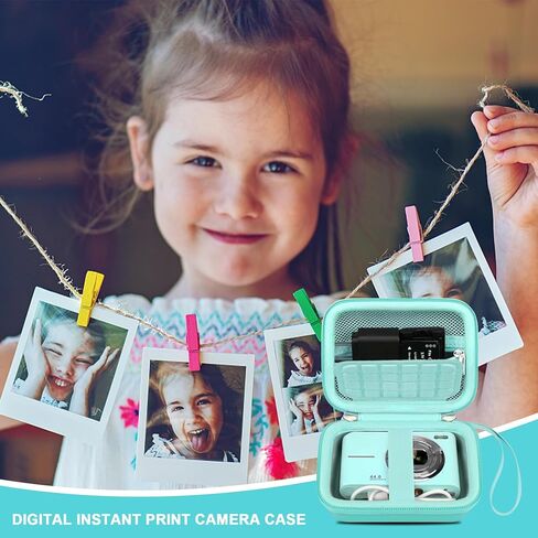 Canboc Digital Camera Case for CAMKORY/Qumcou/Lecran FHD 1080P Compact Portable Digital Camera, Point and Shoot Camera Bag, Zipper Mesh Pocket fit Cable, Batteries, Purple (Case Only) in Kuwait