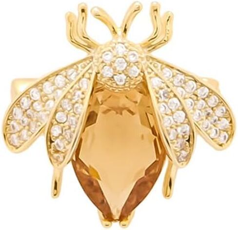 Colorful Rhinestone Crystal Bee Brooch Pin Vintage Bee Pearl Lapel Pin for Women Girls Retro Rhinestone Insect Pin Jewelry Gift in Saudi Arabia