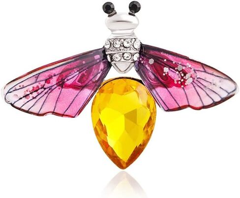 Colorful Rhinestone Crystal Bee Brooch Pin Vintage Bee Pearl Lapel Pin for Women Girls Retro Rhinestone Insect Pin Jewelry Gift in Saudi Arabia