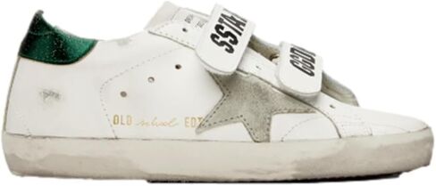 حذاء رياضي نسائي من Golden Goose Old School، أبيض/ثلجي/أخضر زمردي، 37 in Kuwait