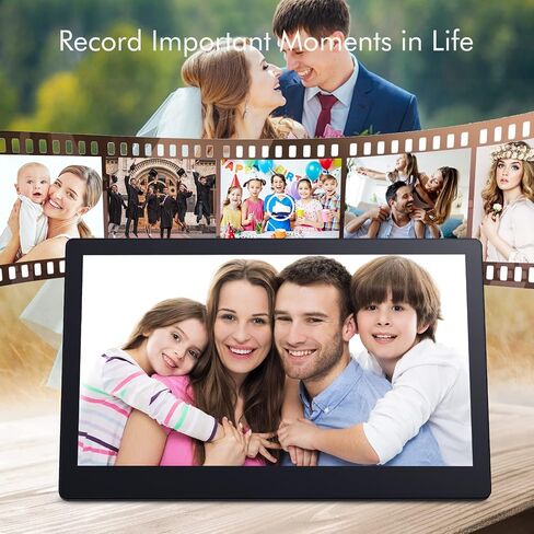 إطار رقمي Frameo WiFi 15.6، MARVUE Vision 15 WiFi إطار صورة رقمي إلكتروني ذكي بشاشة تعمل باللمس إطار كبير وتخزين 16 جيجابايت، إعداد سهل لمشاركة الفيديو والصور من الهاتف in Saudi Arabia